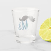 A Shot M. Mustache en verre (Dos)