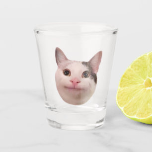 A Shot Mème de chat poli en verre de tir