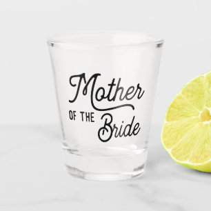 A Shot Mère de la mariée Mariage en verre de tir