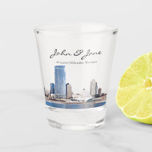 A Shot Milwaukee personnalisé Skyline verre de tir