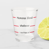 Momma mesure amusante aime le verre soufflé