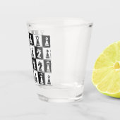 A Shot Morceaux d'échecs en verre (Droite)