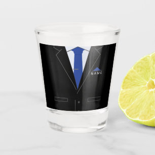 A Shot Nom personnalisé Verre de tir d'entreprise Noir co