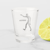 A Shot Nom personnalisé Zombie verre de tir (Dos)