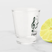 A Shot Notes musicales Verre de prise de vue design (Gauche)
