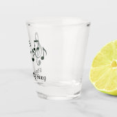 A Shot Notes musicales Verre de prise de vue design (Droite)