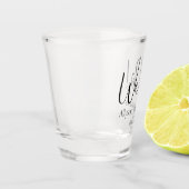 A Shot Nous Faisons Mariage Tirer Du Verre (Gauche)