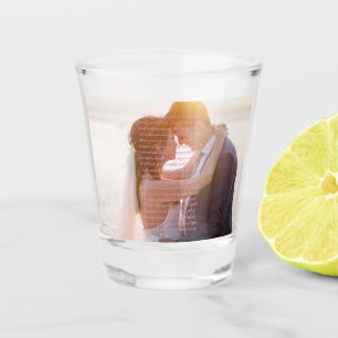 A Shot NOUVEAUTÉ ! Vaches mariages verre de tir - Texte r