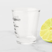 A Shot Novelté de singe irlandais lapidé verre de tir (Droite)