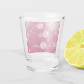 A Shot Ornements de Noël roses Verre de tir (Dos)