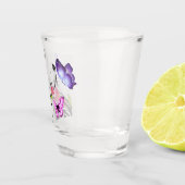 A Shot papillon floral verre tourné (Droite)