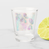 A Shot Papillons colorés Couleur Verre (Dos)