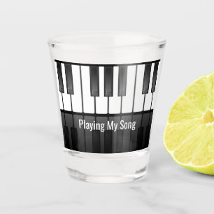 A Shot Piano Clavier Design Verre de tir