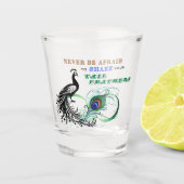 A Shot Plumes de queue Verre de tir inspirant (Devant)