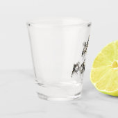 A Shot Poissons d'or Verre de tir - Peinture (Gauche)