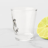 A Shot Poissons d'or Verre de tir - Peinture (Droite)