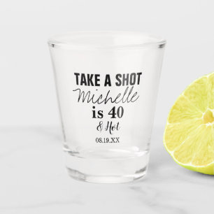 A Shot Quarantième verre à liqueur de cadeau
