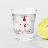 A Shot Red Cute Snowman Verre de tir (Devant)