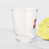 A Shot "Rhum" verre tourné. Festif et simple. (Gauche)