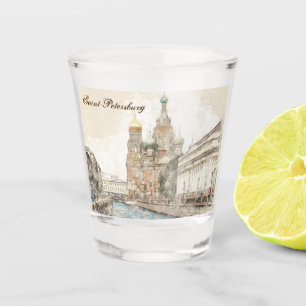 A Shot Saint-Pétersbourg Russie - Verre de tir - Cadeau d