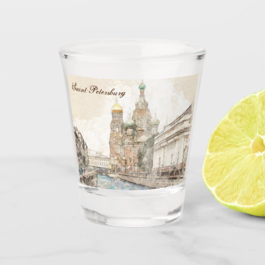 A Shot Saint-Pétersbourg Russie - Verre de tir - Cadeau d (Devant)