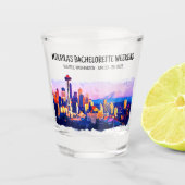 A Shot Seattle Bachelorette Week-end Verre de tir (Devant)