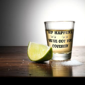 A Shot Sip Arrive Verre Tiré