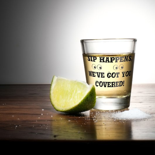 A Shot Sip Arrive Verre Tiré