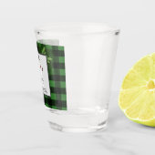 A Shot Snowman Green Buffalo Plaid verre (Droite)