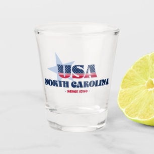 A Shot Stars, Stripes, and North Carolina 1789 Verre de t