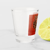 A Shot Tête de loup sur verre à tir rouge (Gauche)