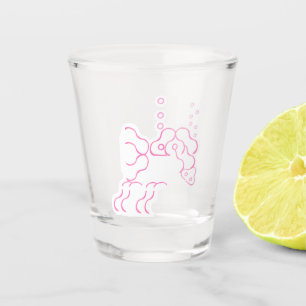 A Shot Tipsy, ivre Eléphant rose Verre de tir
