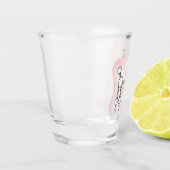 A Shot Toy blanc Poodle verre de tir (Gauche)