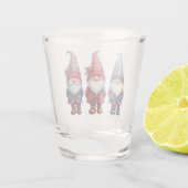 A Shot Trio Gnomes de Noël en verre (Dos)