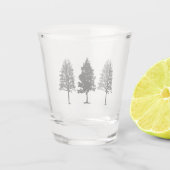 A Shot Trois arbres en verre (Dos)