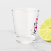 A Shot Typographie rose 50e anniversaire verre abattu (Gauche)