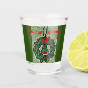 A Shot Un ornement de Noël en verre soufflé avec humour