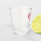 A Shot Verre à deux coeurs (Gauche)