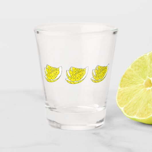 A Shot Verre à liqueur avec la conception de tranche de (Devant)