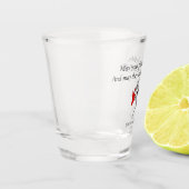 A Shot Verre à liqueur coupable de cabaret de plaisirs (Gauche)