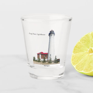 A Shot Verre à liqueur croquant de phare de point