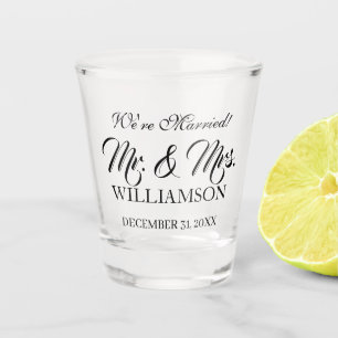 A Shot Verre à liqueur de coutume de faveur de mariage