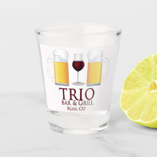 A Shot Verre à liqueur de trio