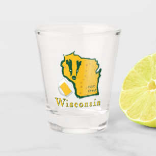 A Shot Verre à liqueur du Wisconsin