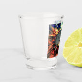 A Shot Verre à liqueur heureux de tortue (Gauche)