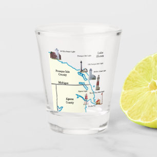 A Shot Verre à liqueur inférieur du nord-est de phares