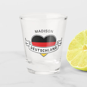 A Shot Verre à liqueur nommé fait sur commande d'amour