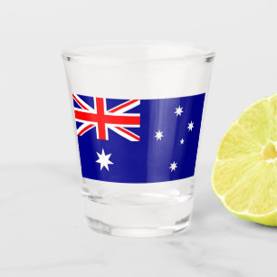 A Shot Verre à liqueur patriotique avec le drapeau de