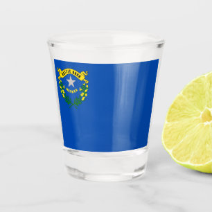 A Shot Verre à liqueur patriotique avec le drapeau du