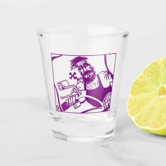 A Shot Verre à tir violet (Devant)